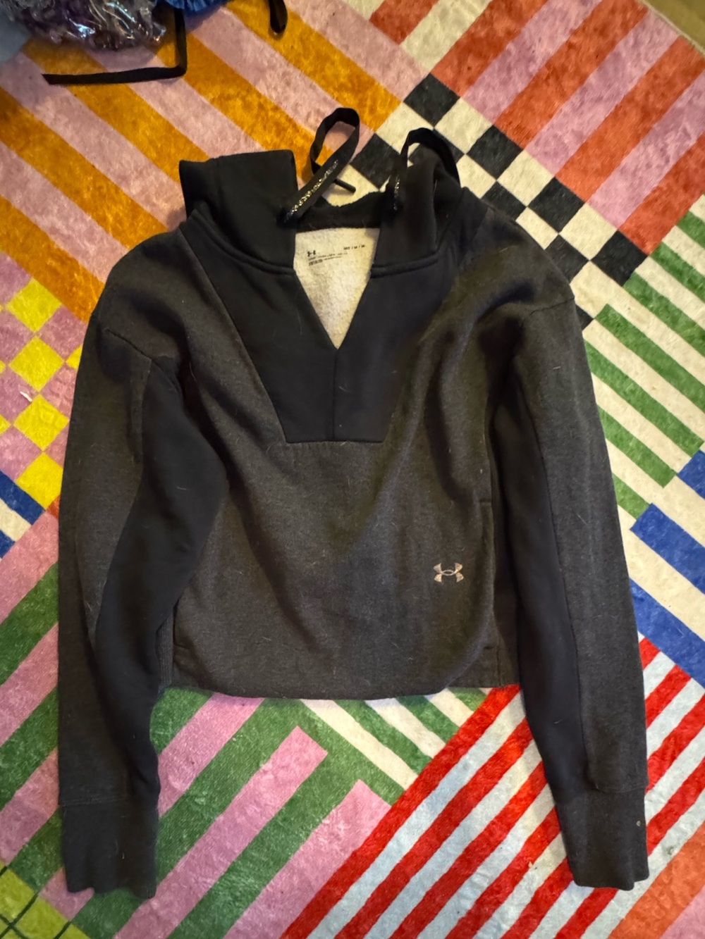 Under Armour Black Women's Quarter-Zip Pullover Hoodie